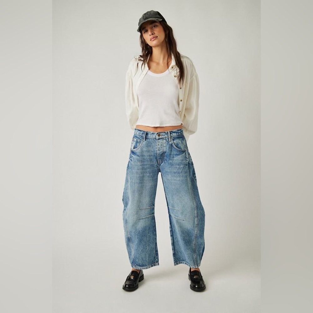 Free People Light Blue Boyfriend Jeans